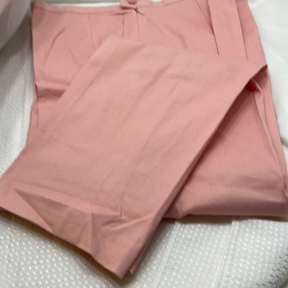 New Frontier Pink Cotton Spandex Women’s Pants Size 14 (24A)